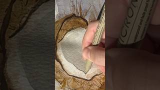 Let’s draw a coconut 🥥 shorts sketch viralart coconut painting reels [upl. by Eimat]