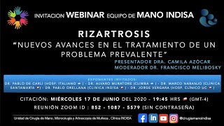 6to Webinar quotRizartrosis Nuevos avances en el tratamiento de un problema Prevalente” [upl. by Decato]