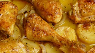 Muslos de Pollo al horno a la cerveza ¡Más JUGOSO y delicioso [upl. by Anairt]