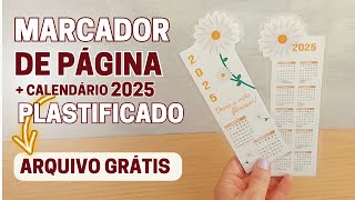 Marca Página com Calendário 2025 [upl. by Assecnirp]