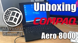 Box accessories  Unboxing the Compaq Aero 8000 Windows CE computer [upl. by Noram]