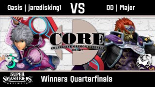 Oasis  jaredisking1 Shulk vs DD  Major Ganondorf  Ultimate Winners Quarter  Smash  CORE 27 [upl. by Eecart779]