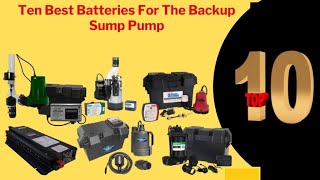 The Top Best Battery Backup Sump Pumps Review  Sump pump backup power [upl. by Pegma]