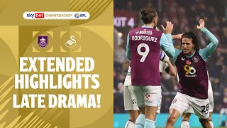 LAST GASP  Burnley v Swansea City extended highlights [upl. by Pressman769]