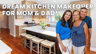 Transforming My Parents Kitchen Watch the Stunning Makeover [upl. by Selby]