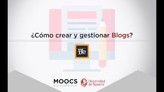 Cómo crear y gestionar blogs  Tutorial Blackboard [upl. by Yesrod]