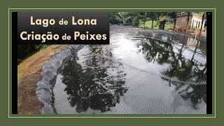 Lago feito de lona para criação de Peixes Funciona [upl. by Ylaek]