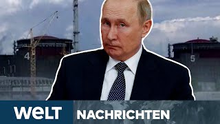 PUTINS KRIEG Nukleare Katastrophe droht Atomkraftwerk weiter unter Beschuss  WELT Nachtstream [upl. by Blasien585]