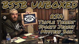 RSA Triple Threat Sports Jersey Mystery Box  BSSB Unboxed [upl. by Lyndel]