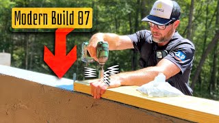 Modern Home Build  07  sill mud plates amp foundation stucco coating [upl. by Otreblon]