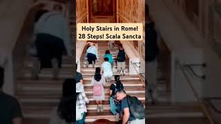 Catholics on their Knees Climbing The Scala Sancta in Rome [upl. by Elfrieda]