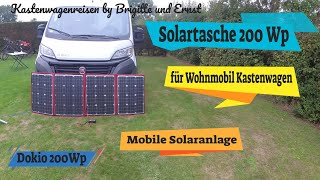 Solartasche 200W Solar für Wohnmobile Kastenwagen und Camping Autark mit mobiler Solaranlage [upl. by Damicke]