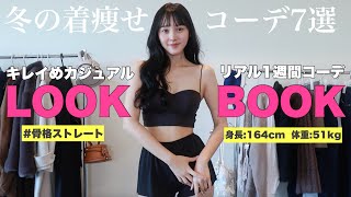 【LOOKBOOK】25歳冬の１週間コーデ【骨格ストレート】 [upl. by Eadahs]