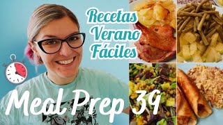 Meal Prep Fácil RECETAS DE VERANO FÁCILES Y RÁPIDAS Menú Semanal RECETAS DE COCINA FÁCILES [upl. by Tipton]