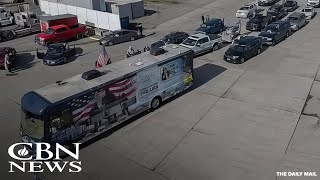 LIVE from Eagle Pass as Trucker Convoy Heads to Texas [upl. by Asnerek]