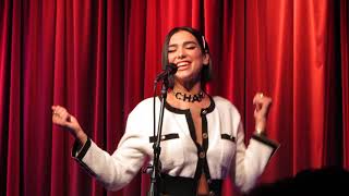 Dua Lipa live in LA performing quotIDGAFquot acoustic 92818 [upl. by Annek]