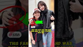 This fan saw Lisa and having pic with her🤩 lisa lalisa lisamanoban [upl. by Aelat]