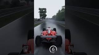 Michael Schumacher F1 Ferrari F2004 vs GT3 Racing Cars at Nordschleife in the Rain shorts [upl. by Eibocaj]