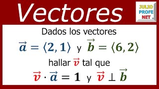 PRODUCTO PUNTO DE VECTORES EN EL PLANO  Ejercicio 2 [upl. by Egroeg]