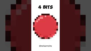 64 bits 32 bits 16 bits 8 bits 4 bits 2 bits 1 bit 12 bit 14 bit  No Face Red Ball shorts [upl. by Enalda]