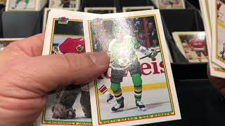 V 113 Puck Junk 1990 Bowman Hockey Modano amp Roenick Rookies and many more [upl. by Delia]