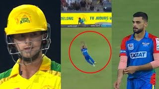 Leus Du Plooy Shocked When Naveen Ul Haq Catch Like Virat Kohli In SA20 Second Qualifier [upl. by Azal]