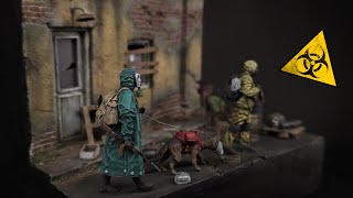 Post Apocalyptic Diorama Someone was here Scale 135 Part2 Final [upl. by Esinaej]