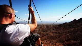 Bootleg Canyon Zipline Tour in Las Vegas USA [upl. by Alon]