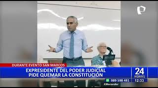 Duberlí Rodríguez expresidente del PJ quotHay que quemar la Constituciónquot [upl. by Kiri931]