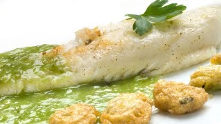 Receta de rodaballo con salsa verde y almejas rebozadas  Karlos Arguiñano [upl. by Rentsch335]