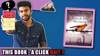 MAN SEARCH FOR MEANING REVIEW  SUMMARY  TAMIL BOOK REVIEW [upl. by Fruma]