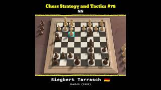 Chess Strategy and Tactics 78  Siegbert Tarrasch 🇩🇪 Vs NNcatur chess game games checkmate [upl. by Thoer]