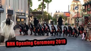 Front Row Halloween Horror Nights Opening Ceremony 2019 [upl. by Aurelio698]