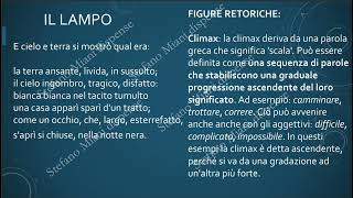 Il lampo  Giovanni Pascoli  analisi formale e delle figure retoriche [upl. by Strohl]