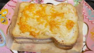 Franse tosti  Croque Monsieur vega optie maar je kan ham toevoegen [upl. by Zsamot156]