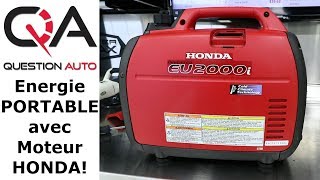 Génératrice portative Honda Eu2000i  Alimenter votre VR ou vos outils  Revue complète [upl. by Babb313]