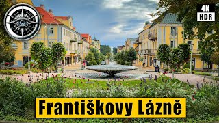 Czech Spa Resort Walking Tour of Františkovy Lázně Franzensbad UNESCO🇨🇿 Czech Republic 4k HDR ASMR [upl. by Haraf]