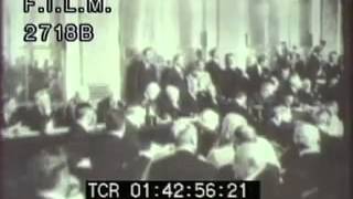 Treaty of Versailles stock footage  archival footage [upl. by Daphene]