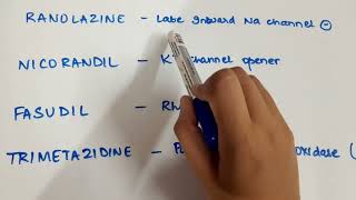 CVS Drugs Ranolazine Nicorandil Fasudil Trimetazidine Mechanism of Action MOA Series 2 Imp MCQ [upl. by Narrat]