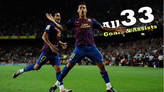 Thiago Alcantara All 33 Goals amp Assists For Barcelona HD 20092013 [upl. by Aralc]