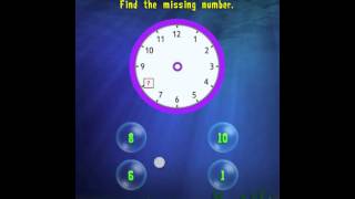 Tell The Time  1st Grade Splash Math Worksheets App [upl. by Arbrab]