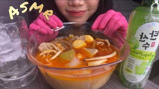 Spicy Malatang Mukbang ASMR amp Soju juice [upl. by Narda]