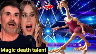 Sacred Riana Magician Fan Made SCARES The Judges with INVISIBLE Magic Britains Got Talent 2024 [upl. by Anrahc]