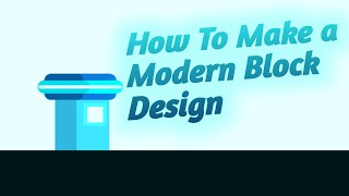 How To Make A Modern Block Design in Geometry Dash TUTORIAL [upl. by Alamap396]