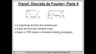 Transformada Discreta de Fourier  Parte 5 [upl. by Acissehc]