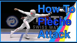 How To Flèche Attack  Epee Fencing [upl. by Isman]