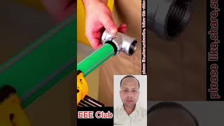 PVC pipe thread cutting technique reels short shortvideo ElectricToolTips usermasudranaDM [upl. by Jezabella]