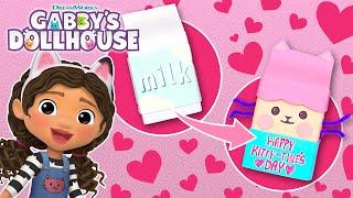 Craft Your Own GabbyThemed Valentines to Give Your Friends  GABBYS DOLLHOUSE [upl. by Benyamin]