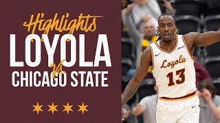 Loyola vs Chicago State  Cinematic Highlights [upl. by Eirojram]