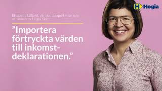 I Hogia Skatt kan du importera förtryckta värden till Inkomstdeklarationen från Skatteverkets PDF [upl. by Frentz]